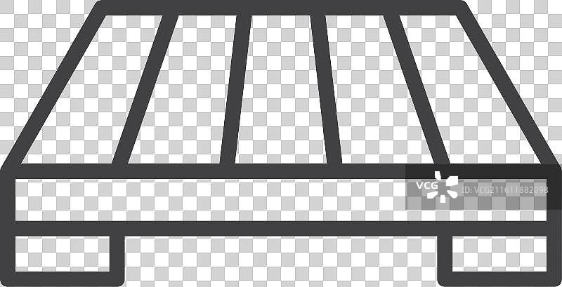 白色背景上的托盘图标集图片素材