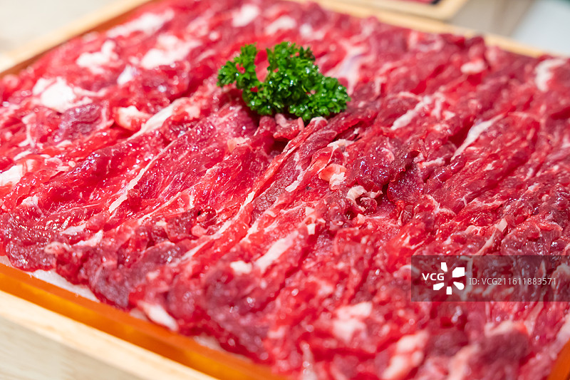 新疆牛肉 安格斯 黑牛肉 板腱 金钱腱 牛肉片 火锅食材 电商 美食图片素材