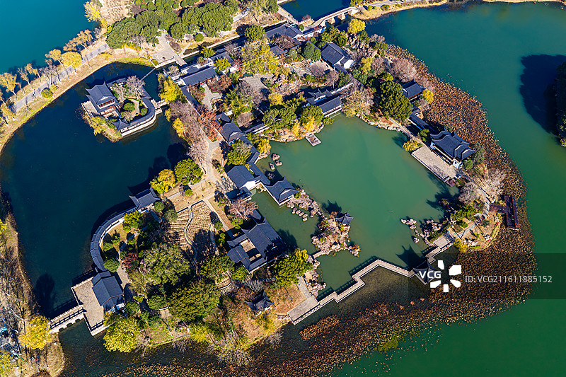 常熟尚湖拂水山庄图片素材