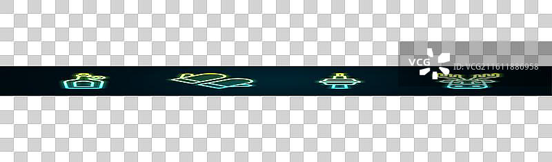 枫糖浆的瓶子和圣诞节手套的线条套装图片素材