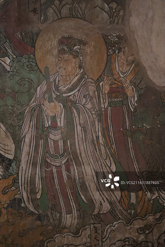 水陆画瑰宝：山西运城稷山县青龙寺壁画图片素材