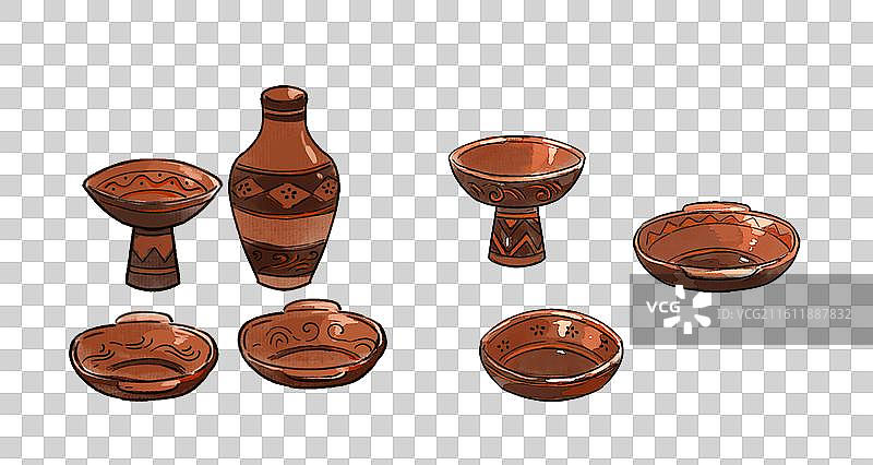 汉朝漆器元素图片素材