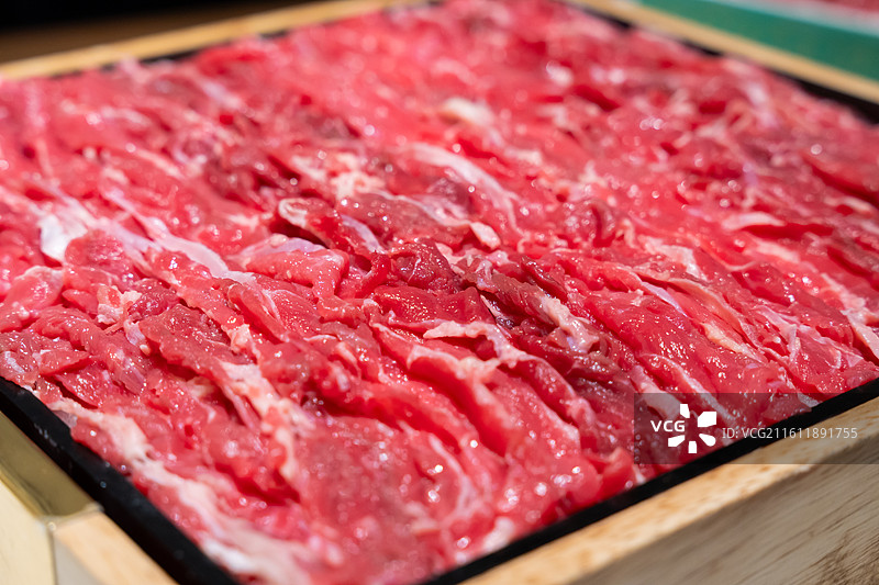 新疆牛肉 安格斯 黑牛肉 板腱 金钱腱 牛肉片 火锅食材 电商 美食图片素材