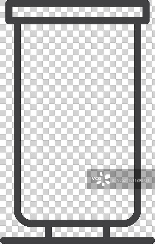 白色背景上的卷轴旗帜图标集图片素材