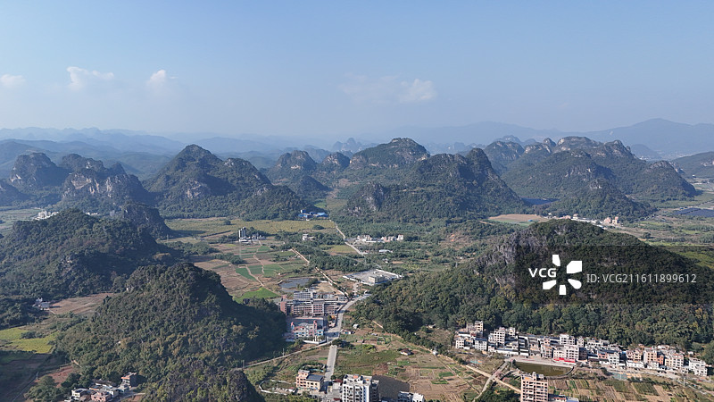 英德九龙镇英西峰林航拍风景图片素材