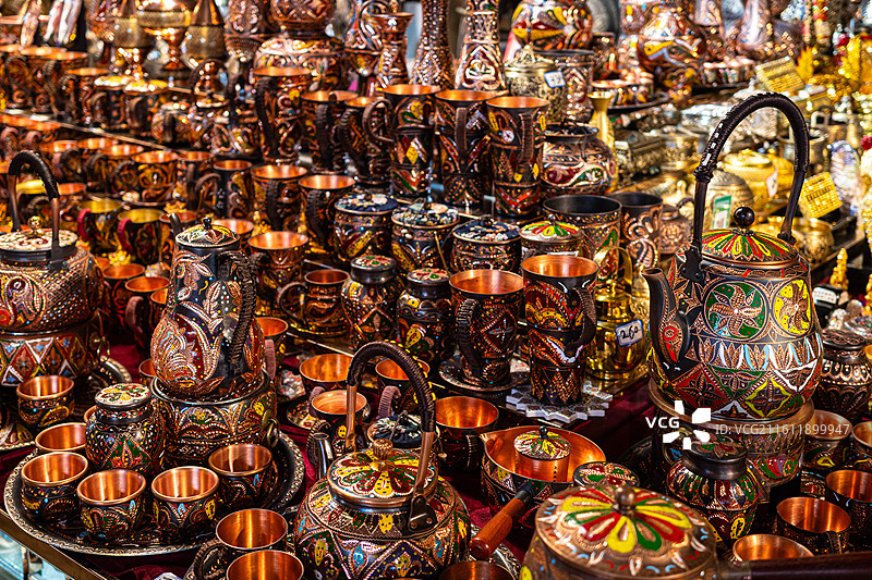 新疆特色金属杯具图片素材