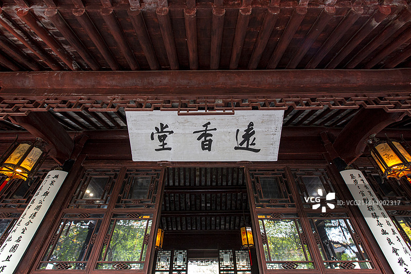 苏州拙政园远香堂建筑景观图片素材