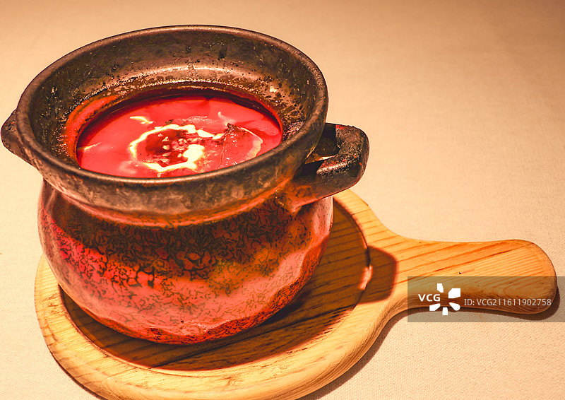 俄罗斯美食罐焖牛肉图片素材