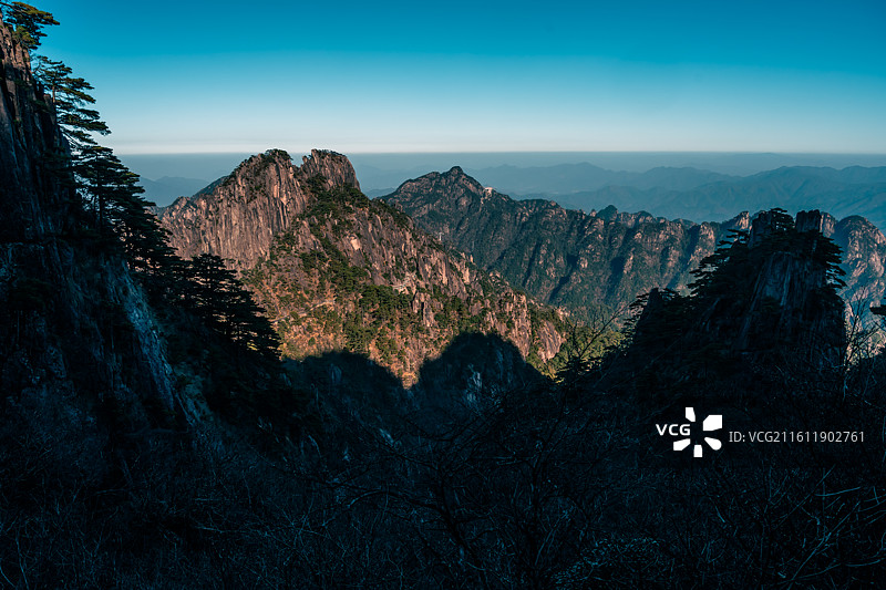 黄山（排云亭-团结松-大王松-梦笔生花-云谷索道）图片素材