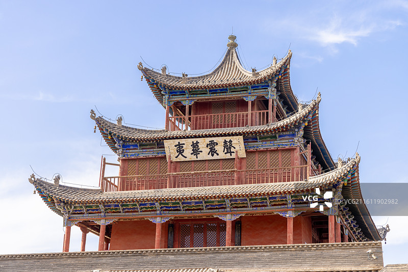 甘肃酒泉肃州区 酒泉鼓楼图片素材