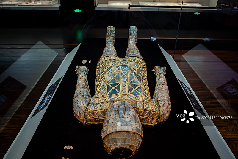 中国河北省河北博物院高清图片，镇馆之宝窦绾金缕玉衣图片素材