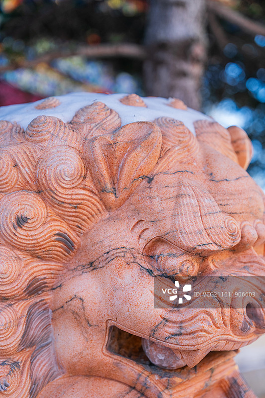 石狮子雕像图片素材