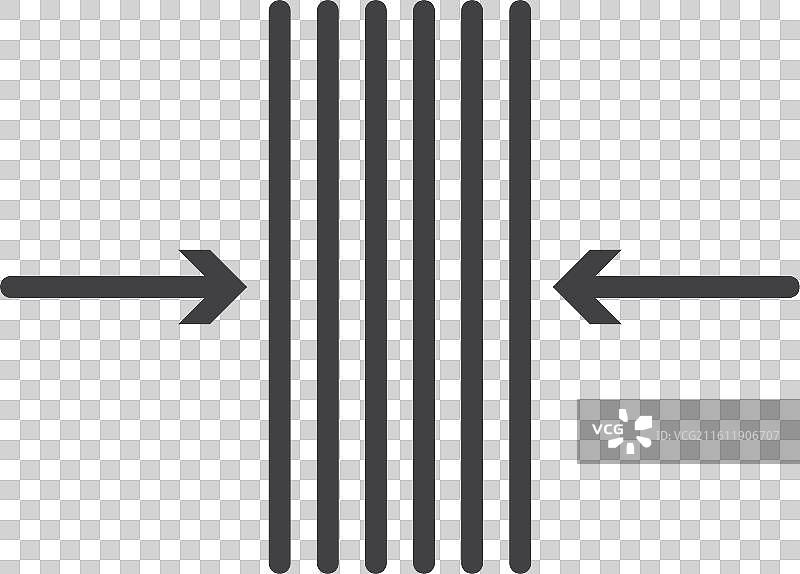 厚度图标集，白色背景图片素材