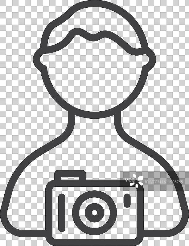 旅游指南图标集，白色背景图片素材