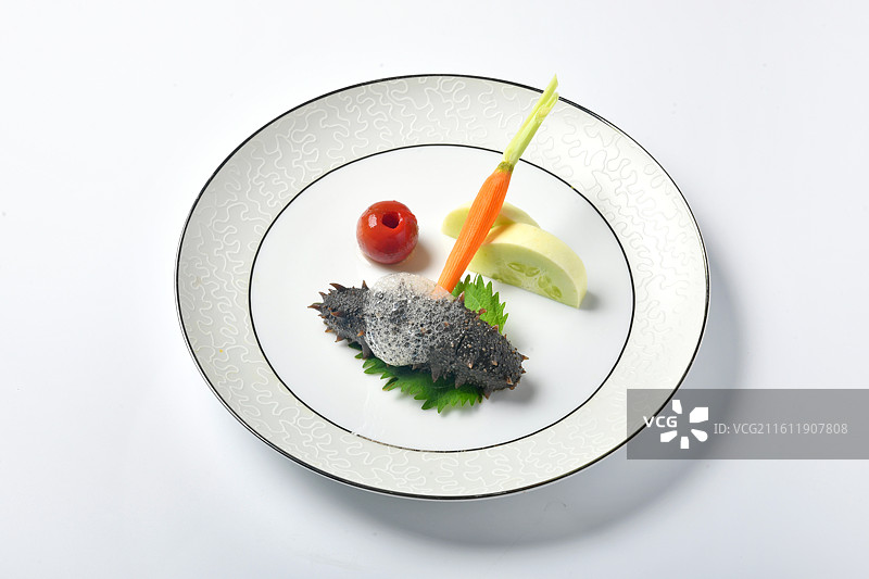 低温实心海参图片素材