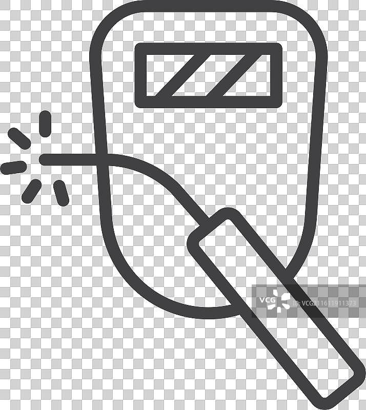 白色背景上的焊接图标集图片素材