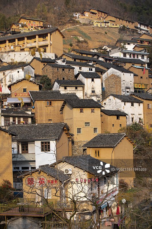 初冬阳产土楼图片素材