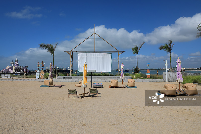 泉州橘若行馆崇武古渡码头沙滩电影院图片素材