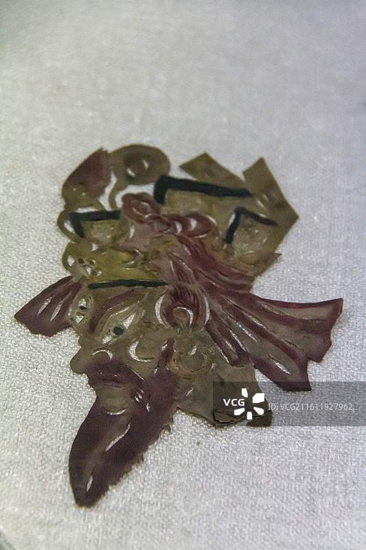 北京市永定河文化博物馆（门头沟区博物馆）“从历史走来的门头沟”展：皮影头茬（明代，妙峰山镇下苇甸村）图片素材