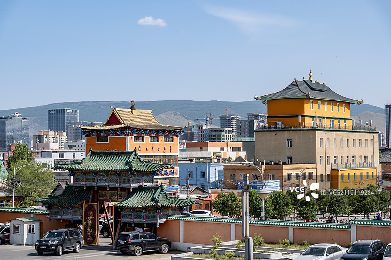 蒙古乌兰巴托甘丹寺图片素材