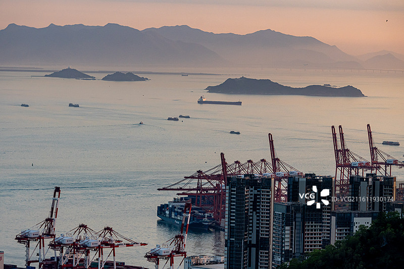 蛇口集装箱码头图片素材