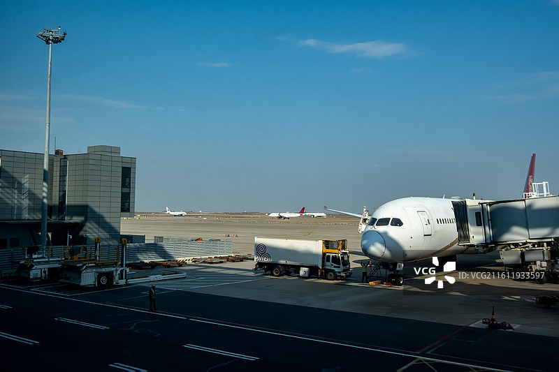 上海市浦东国际机场内景图片素材