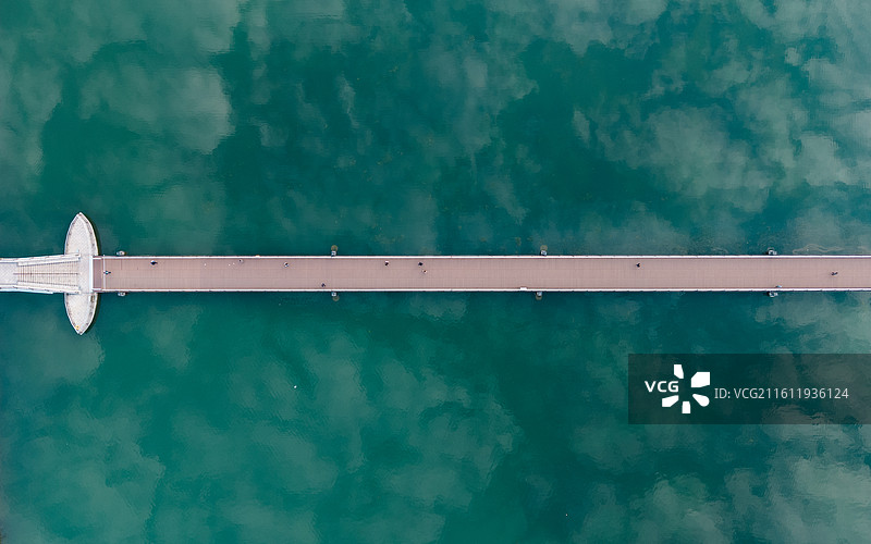 长沙梅溪湖公园航拍图片素材