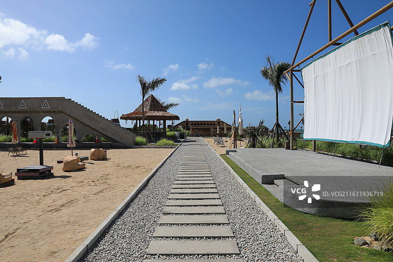 泉州橘若行馆崇武古渡码头沙滩电影院图片素材