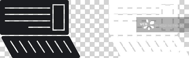 白色背景上的存折图标集图片素材