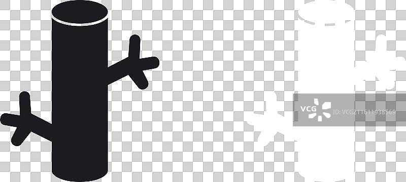 白色背景上的血管图标集图片素材