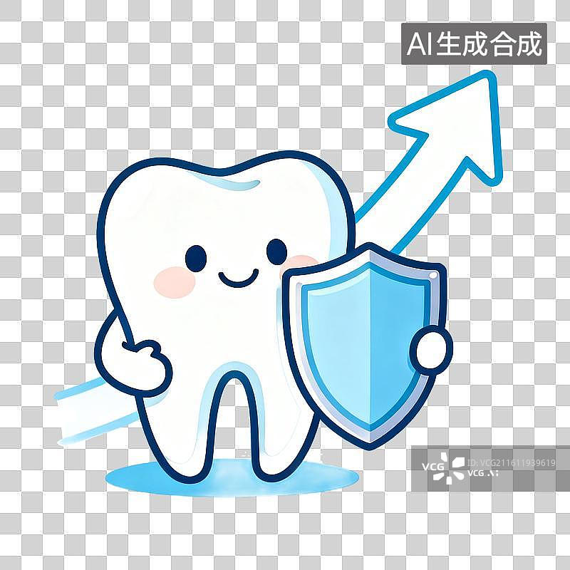 【AI数字艺术】口腔健康防护主题 插画图片素材