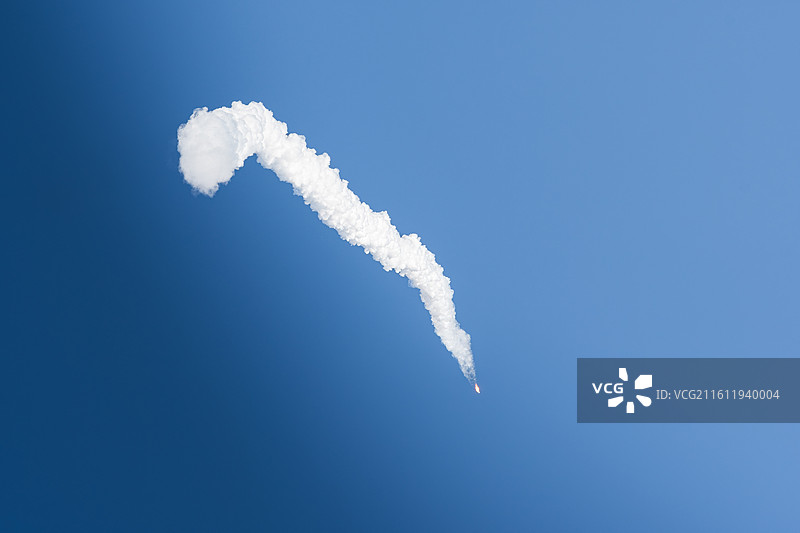 长征八号甲火箭在文昌发射升空图片素材