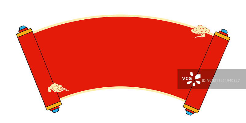 中国风卷轴画图片素材