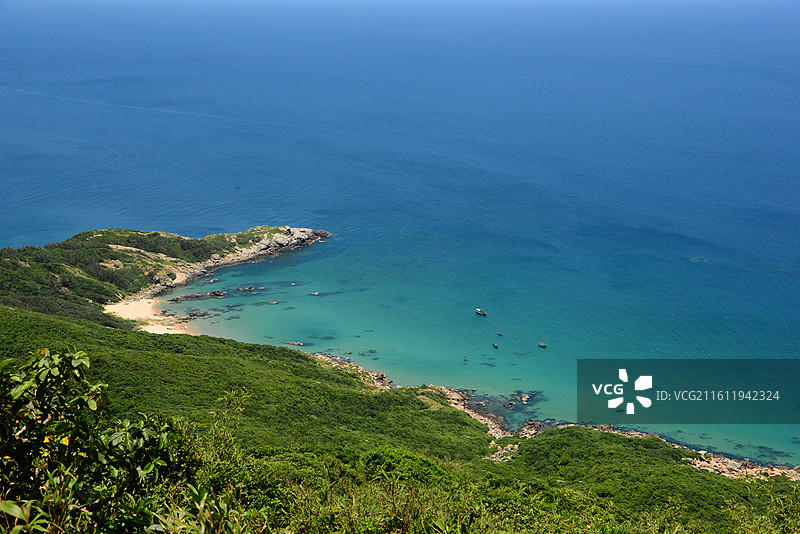 文昌海南铜鼓岭景区俯瞰石头公园的奇石玻璃海图片素材