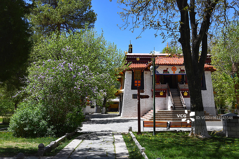 拉萨罗布林卡 格桑得吉颇章图片素材