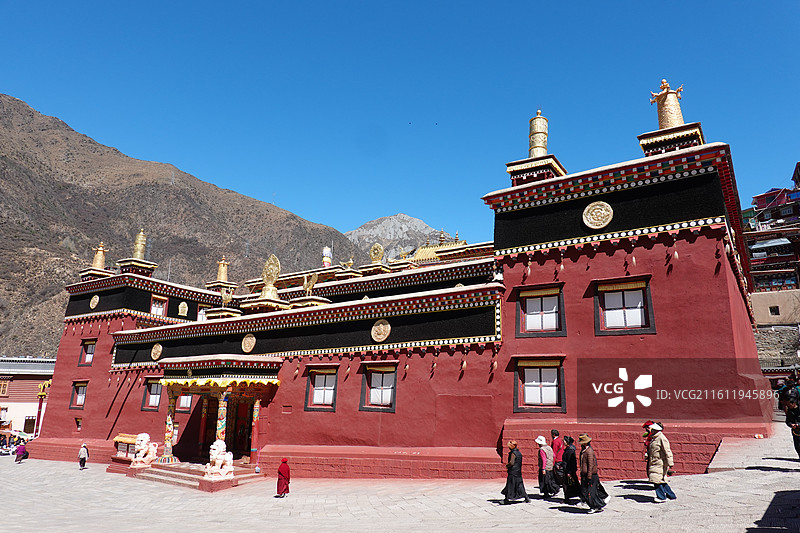 四川省甘孜州德格县德格印经院图片素材