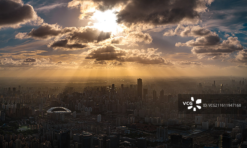 徐汇丁达尔效益图片素材