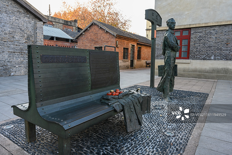 南京浦口火车站街区，朱自清背影发生地，中国最文艺火车站图片素材