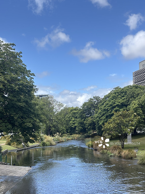 基督城植物园和雅芳河图片素材
