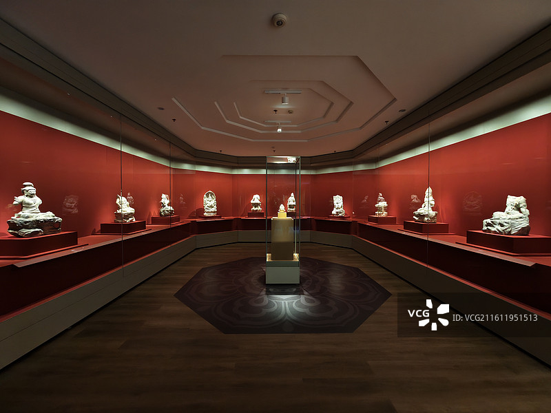 西安碑林博物院藏 安国寺出土唐代佛造像图片素材