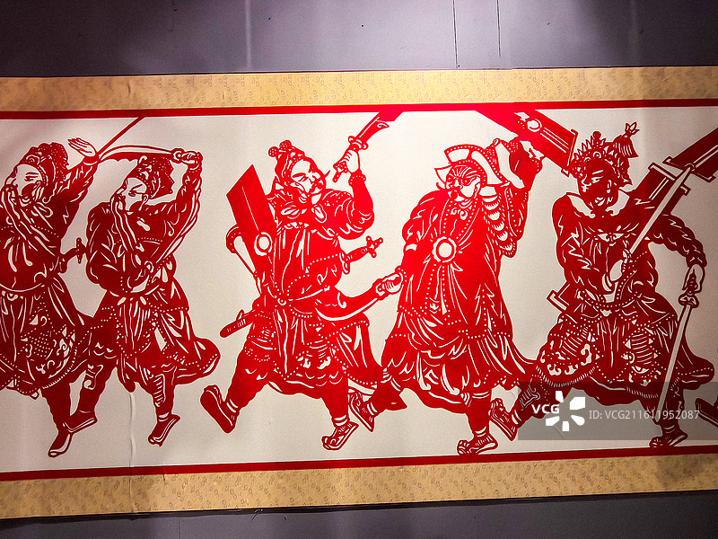 道真中华仡佬文化博物馆藏品 ，贵州仡佬族傩文化藏品，傩面具，傩文化剪纸，傩文化雕版图片素材