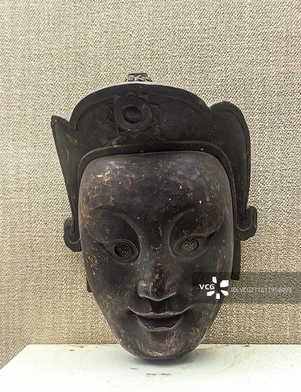 道真中华仡佬文化博物馆藏品 ，贵州仡佬族傩文化藏品，傩面具，傩文化剪纸，傩文化雕版图片素材