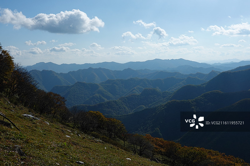 辽宁省本溪市本溪县草河掌镇苑家堡子村老平坨景区：高山草甸苔原地貌图片素材