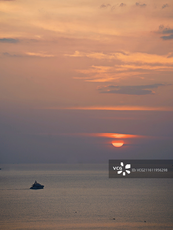 普吉岛的落日余晖图片素材