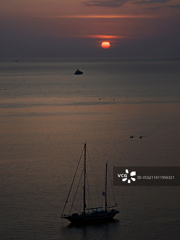 普吉岛的落日余晖图片素材