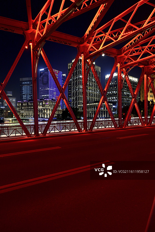 外白渡桥夜景图片素材