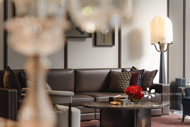 高档酒店会所中餐厅会客厅图片素材