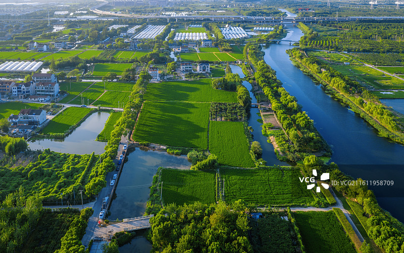 上海市浦东新区迪士尼旅游度假区周边民宿农业养殖图片素材