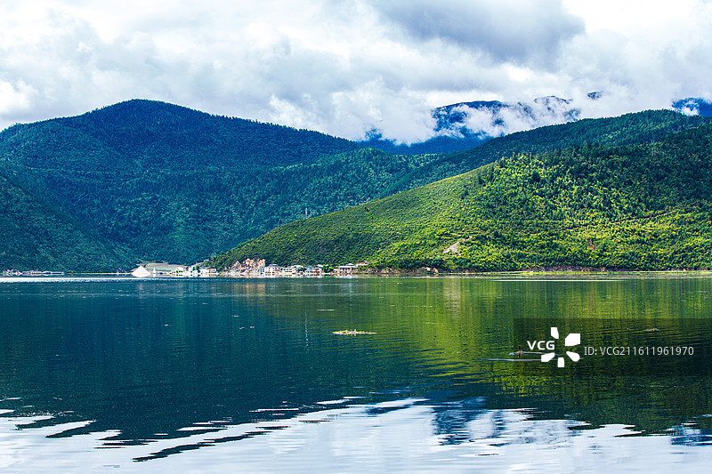 中国云南省迪庆藏族自治州香格里拉县纳帕海自然保护区图片素材