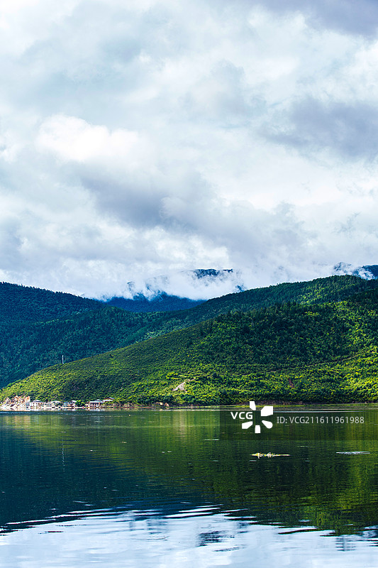 中国云南省迪庆藏族自治州香格里拉县纳帕海自然保护区图片素材